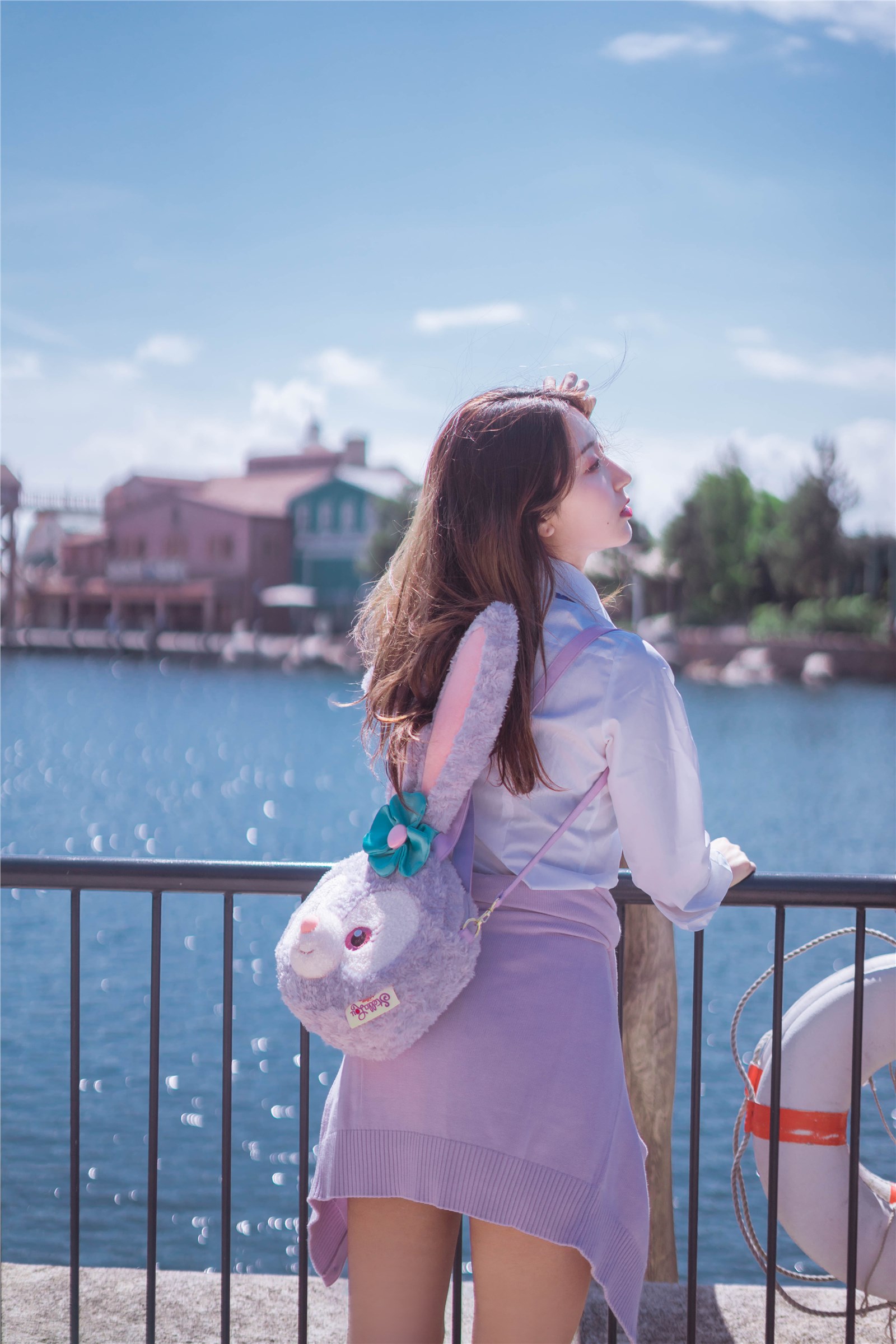 Kuragawa - NO.043 Japan Travel Shooting - Purple Disney Uniform(8)